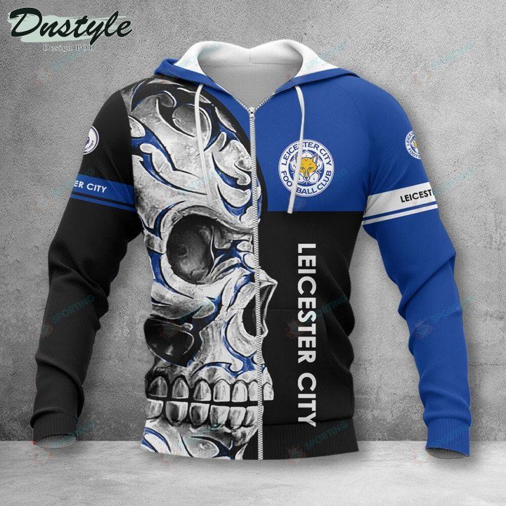 Leicester City FC Schädel Reißverschluss-Hoodie