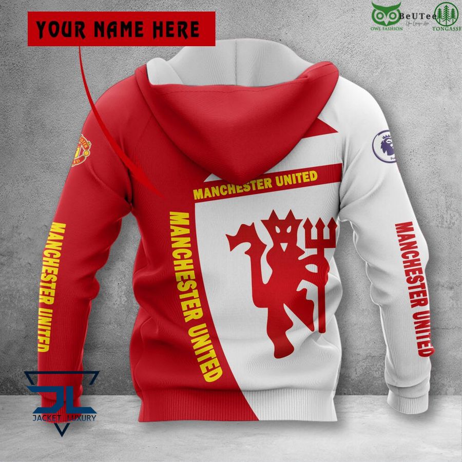 Manchester United Rot Weiß Maskottchen Reißverschluss-Hoodie V3