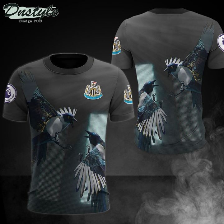 Newcastle United FC Die Elstern Schwarz T-Shirt
