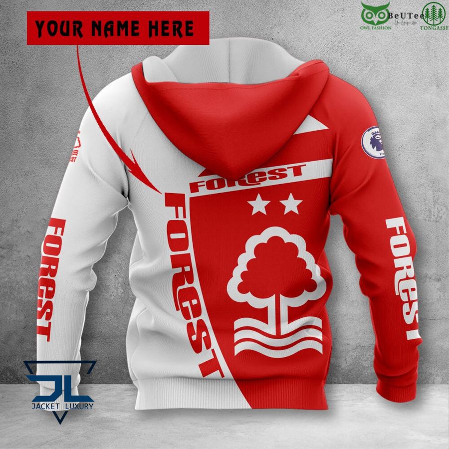 Nottingham Forest FC Individueller Name Logo Reißverschluss-Hoodie