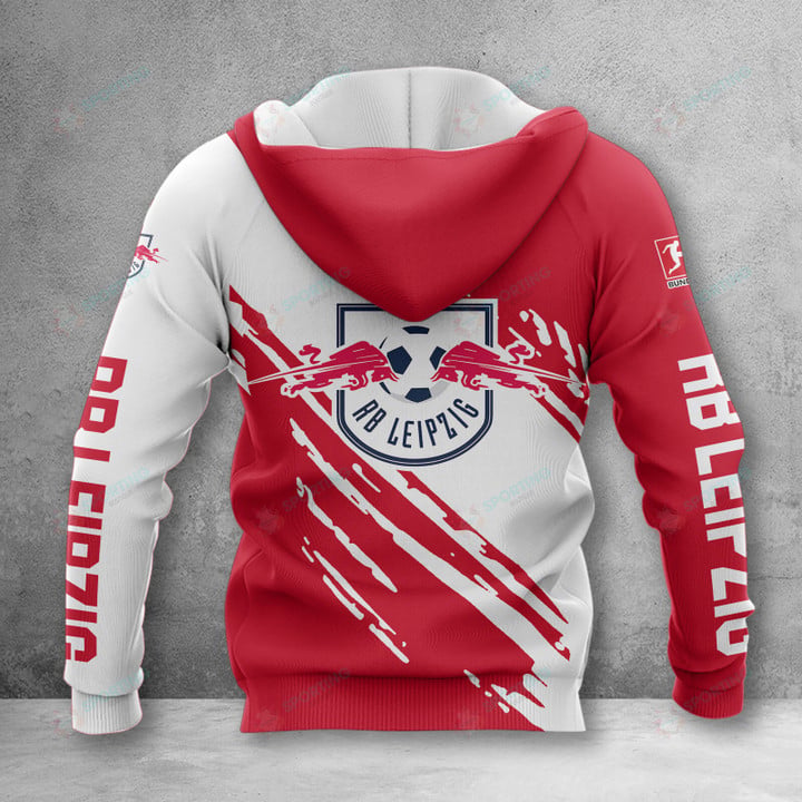 RB Leipzig Rot Bull Reißverschluss-Hoodie