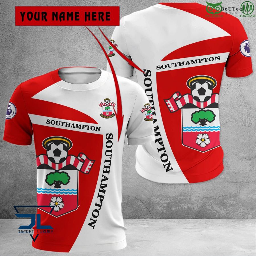 Southampton FC Individueller Name Rot Weiß T-Shirt