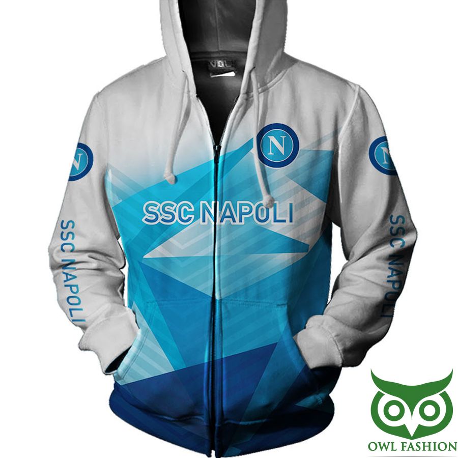 SSC Napoli Blau Hawaiian Reißverschluss-Hoodie
