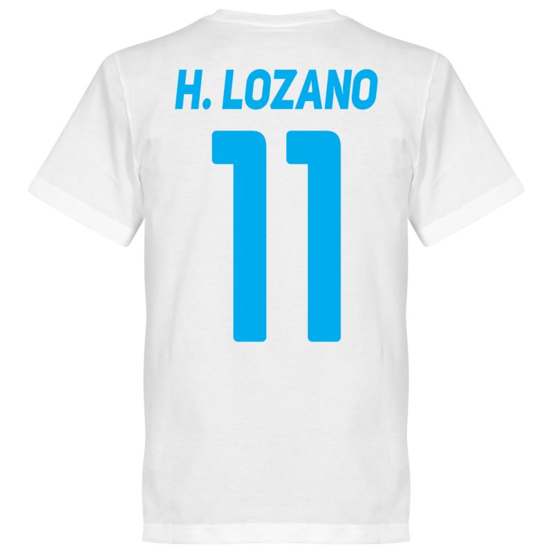 SSC Napoli H Lozano 11 Team Tee Weiß T-Shirt