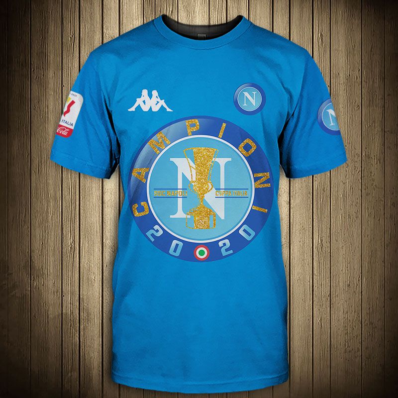 SSC Napoli Licht Blau Campioni 2020 T-Shirt