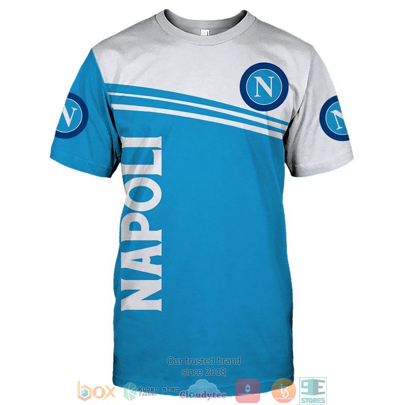 SSC Napoli Weiß Blau T-Shirt V12