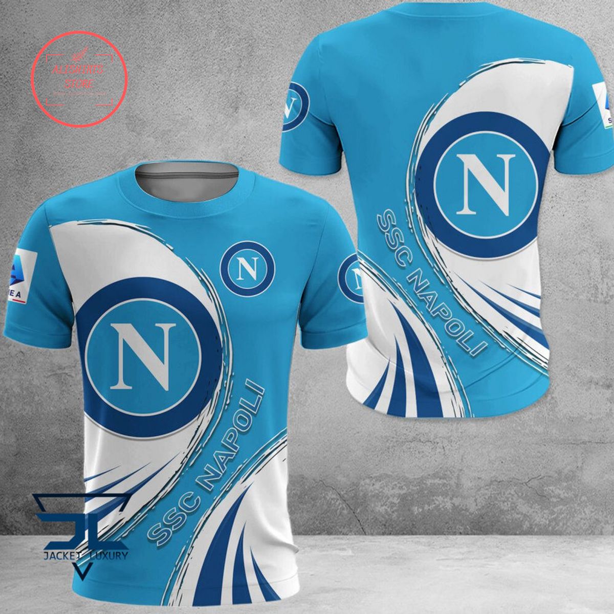 SSC Napoli Weiß Blau T-Shirt V13