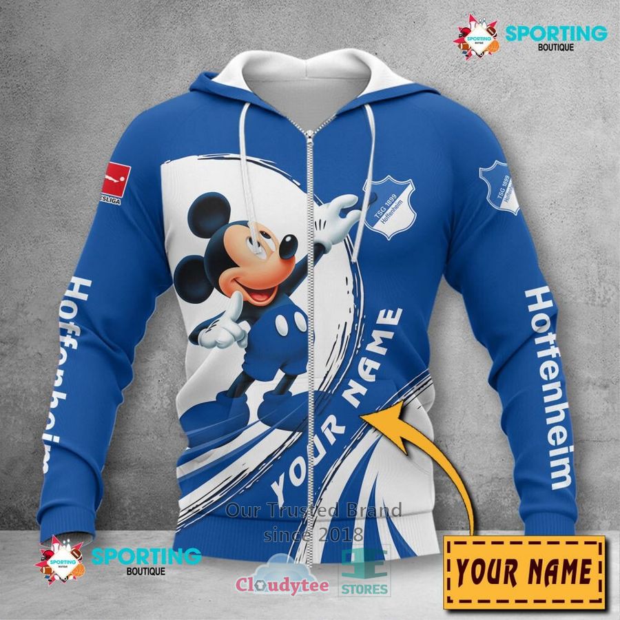 TSG 1899 Hoffenheim Individueller Name Mickey Reißverschluss-Hoodie