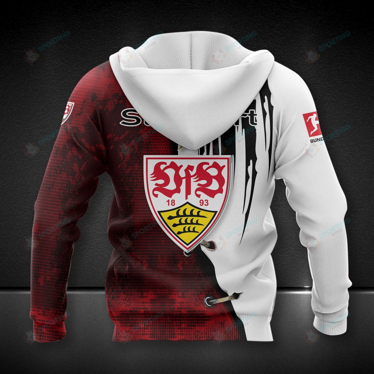 VfB Stuttgart Spezieller Entwurf Reißverschluss-Hoodie