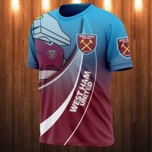 West Ham United FC Hammerkopf Auflage T-Shirt