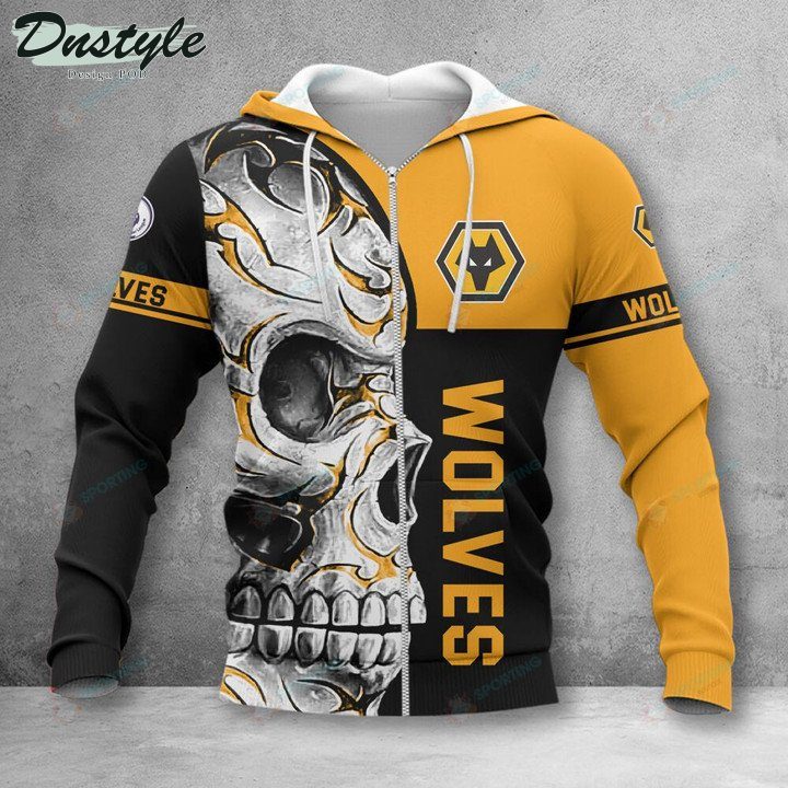 Wolverhampton Wanderers FC Schädel Reißverschluss-Hoodie