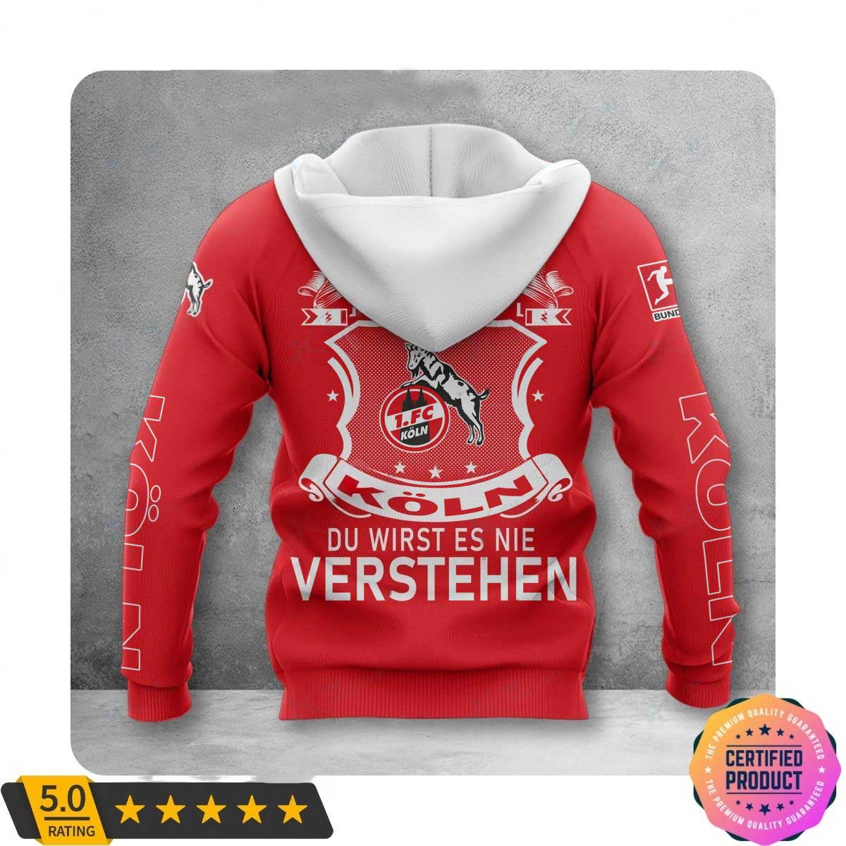 1. FC Köln Die Geibocke Rot Reißverschluss-Hoodie