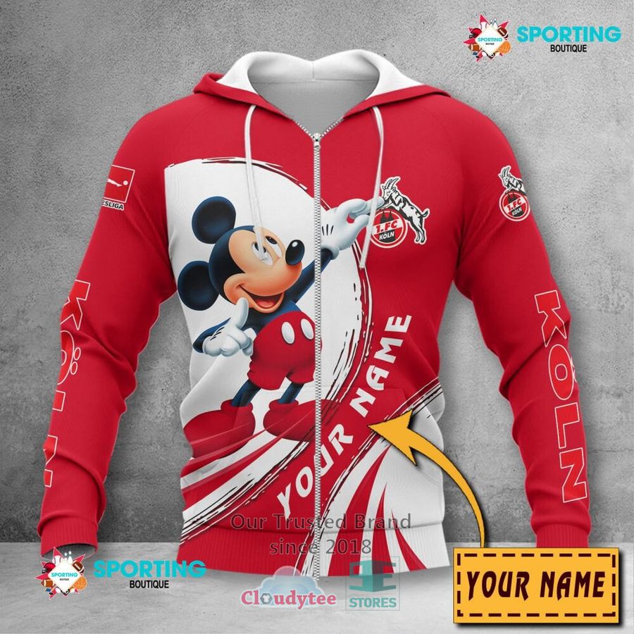 1. FC Köln Individueller Name Mickey Reißverschluss-Hoodie