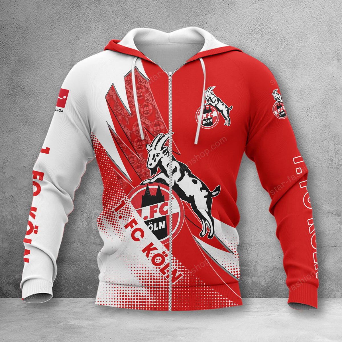 1. FC Köln Sonderausgabe Reißverschluss-Hoodie