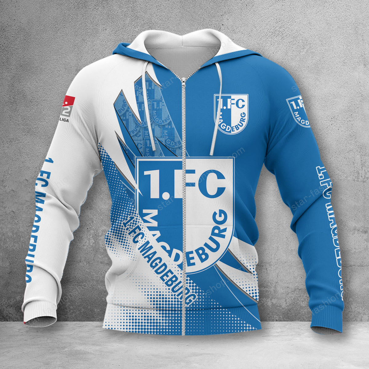 1. FC Magdeburg Sonderausgabe Reißverschluss-Hoodie