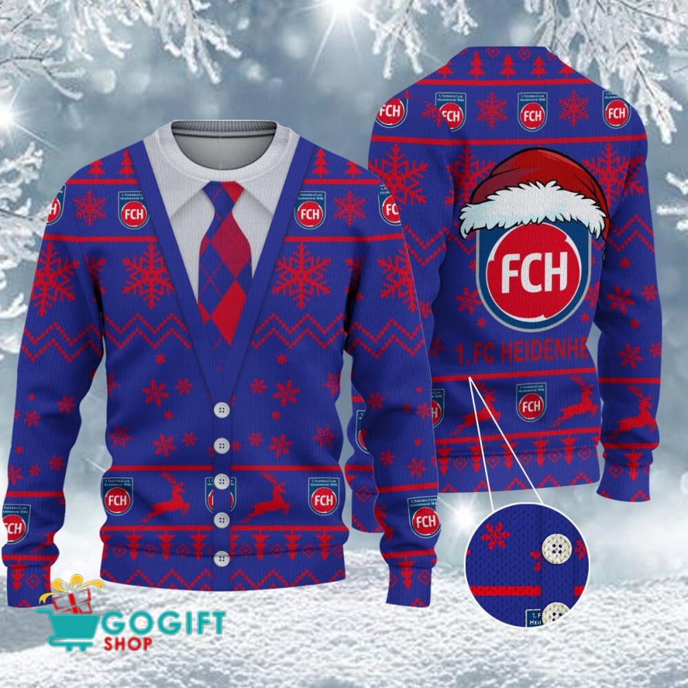 1. FC Heidenheim Neuer Stil Weihnachtspullover