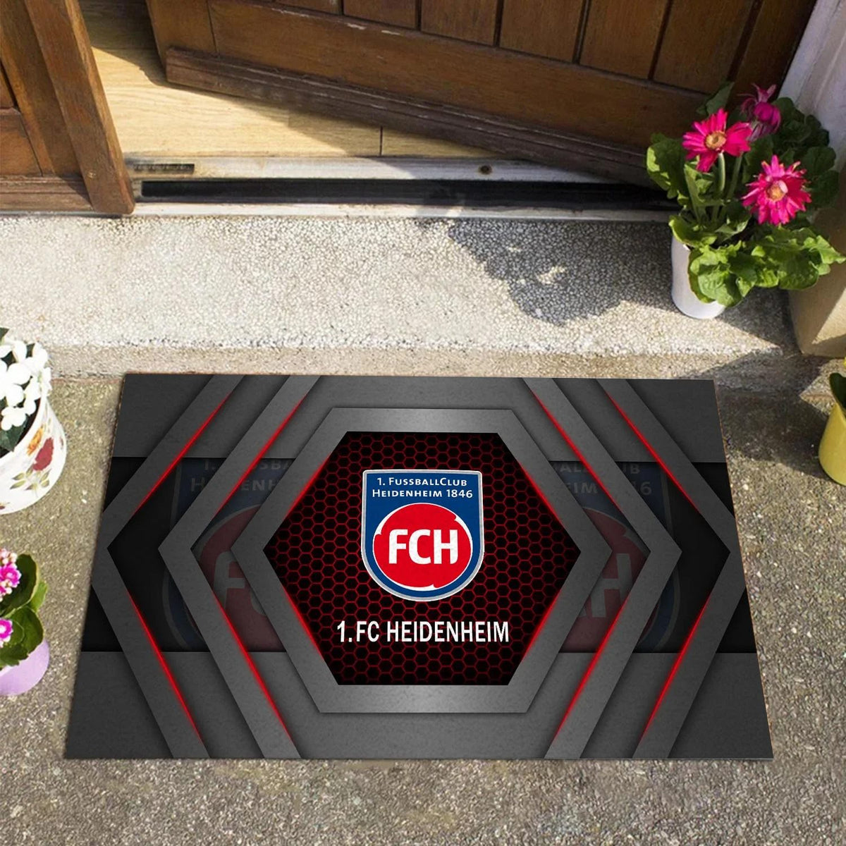 1. FC Heidenheim Neue Edition Fußmatte aus Gummi