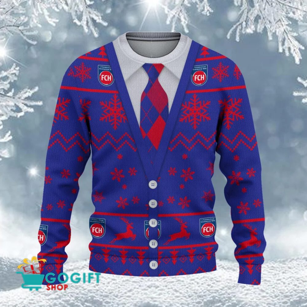 1. FC Heidenheim Neuer Stil Weihnachtspullover