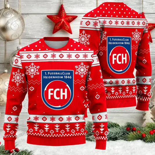 Jetzt neu: 1. FC Heidenheim Weihnachtspullover