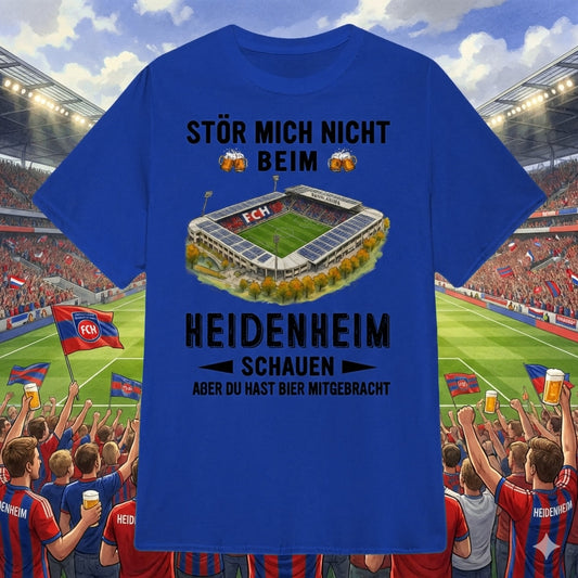 1. FC Heidenheim T-Shirt Neue Version Nur reden wenn es Bier gibt