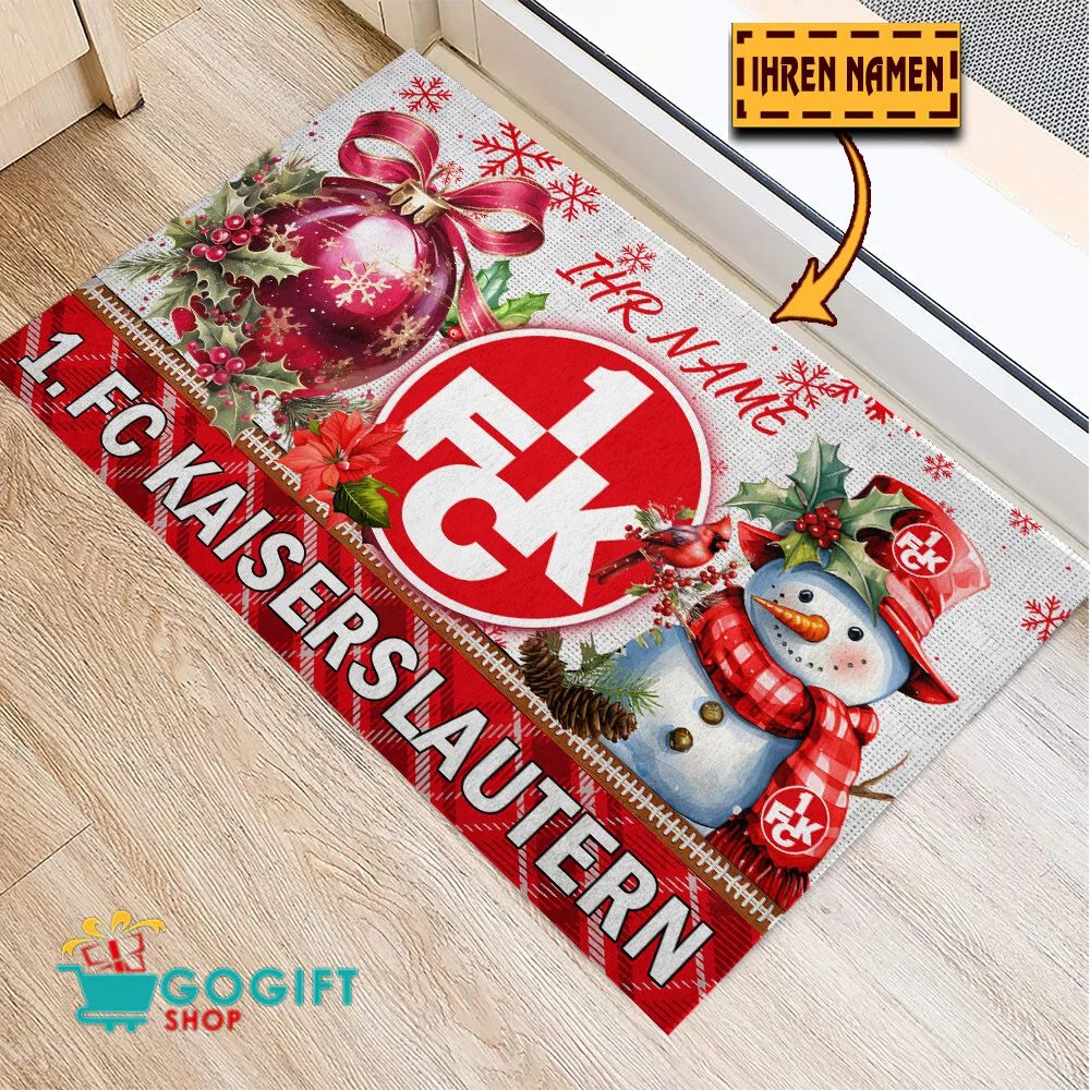 1. FC Kaiserslautern Individueller Name Premium Ausgabe Fußmatte aus Gummi
