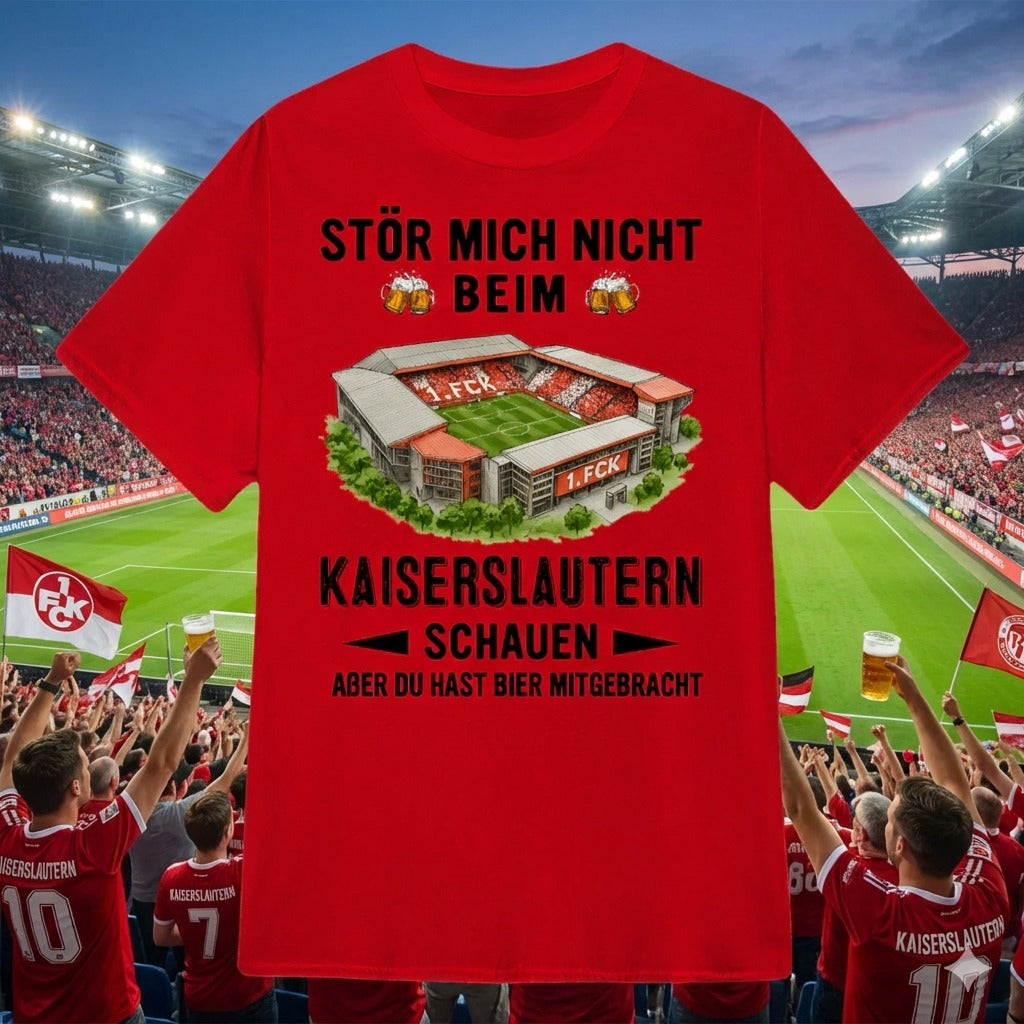 1. FC Kaiserslautern T-Shirt Neue Version Nur reden wenn es Bier gibt
