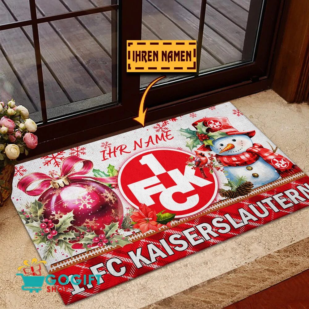 1. FC Kaiserslautern Individueller Name Premium Ausgabe Fußmatte aus Gummi