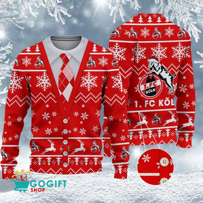 1. FC Köln Neuer Stil Weihnachtspullover