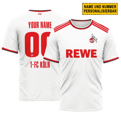 1. FC Köln Heimtrikot 26/27 - Individueller Name Nummer T-Shirt