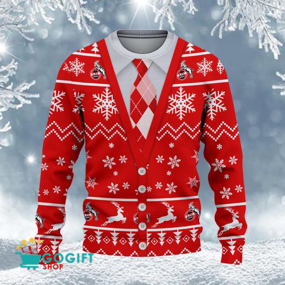 1. FC Köln Neuer Stil Weihnachtspullover
