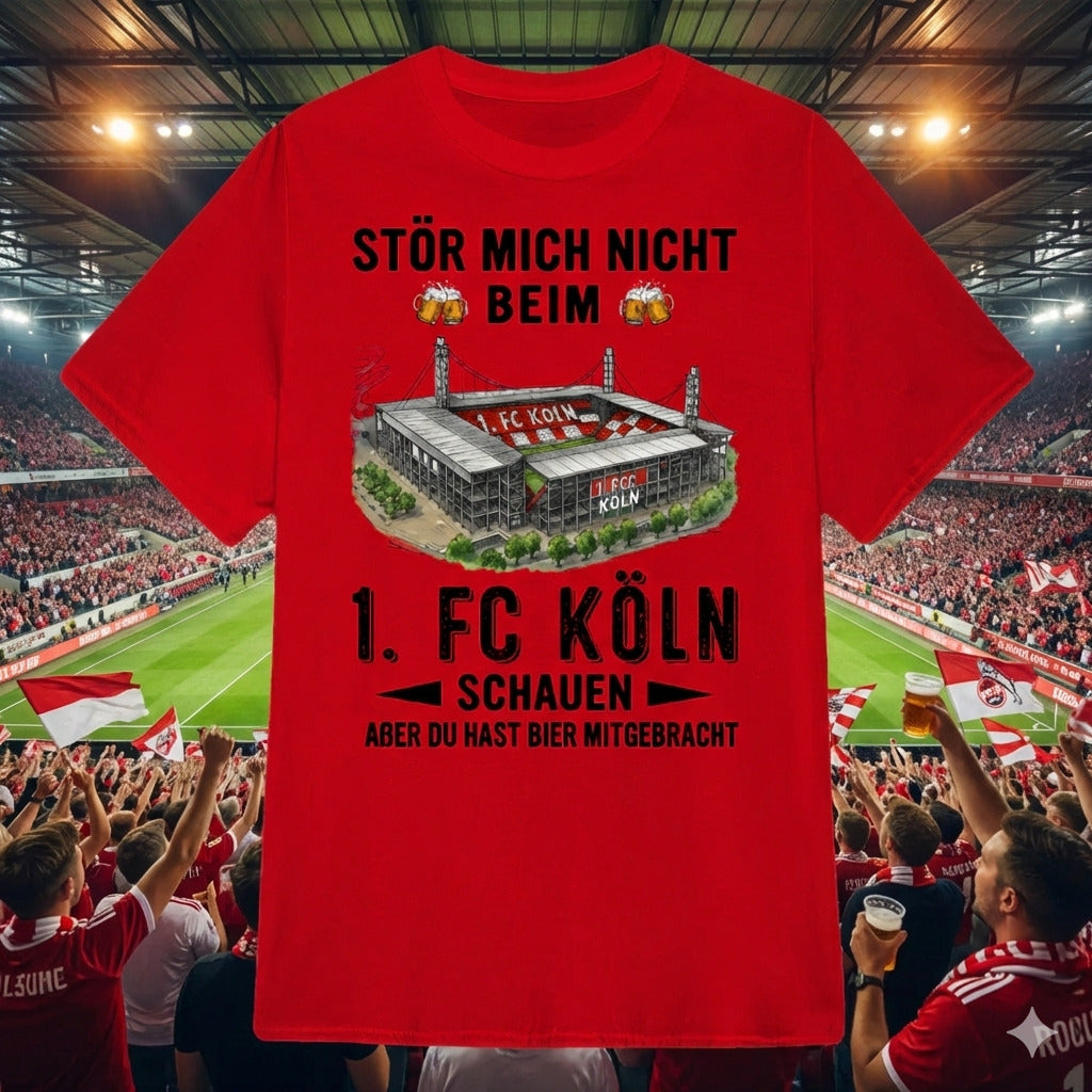 1. FC Köln T-Shirt Neue Version Nur reden wenn es Bier gibt