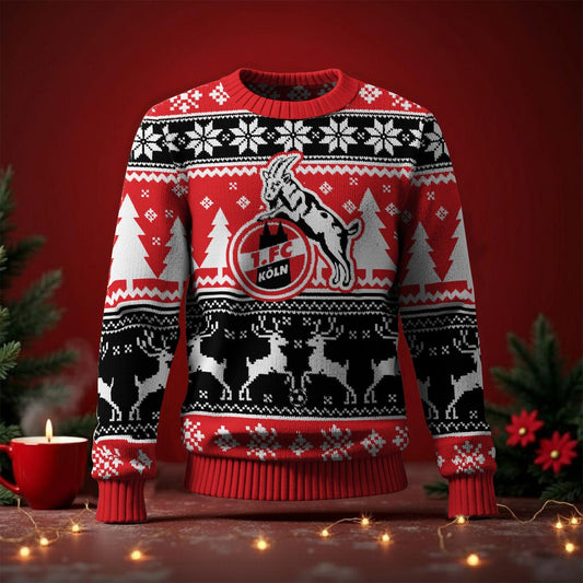 1. FC Köln Fan Edition Weihnachtspullover im neuen Design