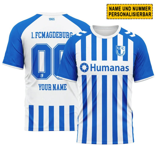 1. FC Magdeburg Heimtrikot 26/27 - Individueller Name Nummer T-Shirt