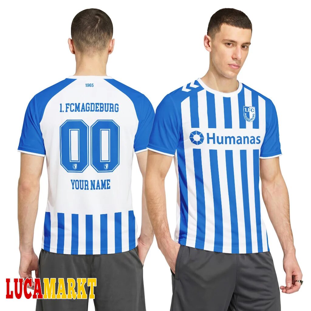 1. FC Magdeburg Heimtrikot 26/27 - Individueller Name Nummer T-Shirt