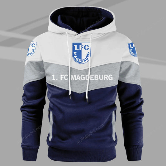 1. FC Magdeburg Sonderausgabe Mehrfarbiger Kapuzenpullover