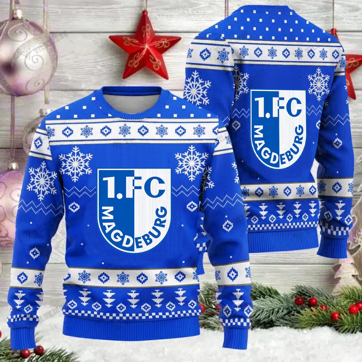 Jetzt neu: 1. FC Magdeburg Weihnachtspullover