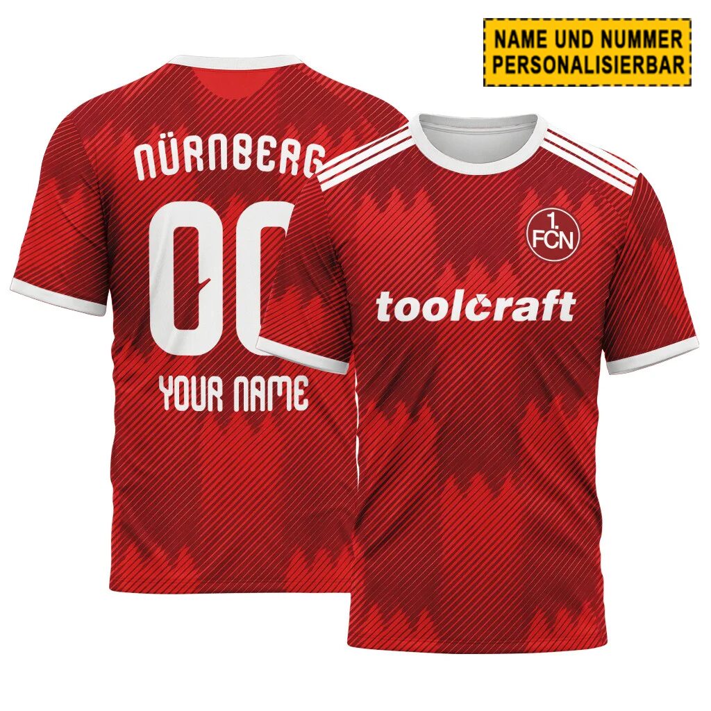 1. FC Nürnberg Heimtrikot 26/27 - Individueller Name Nummer T-Shirt