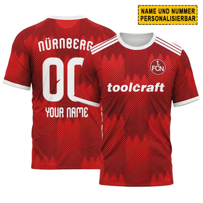1. FC Nürnberg Heimtrikot 26/27 - Individueller Name Nummer T-Shirt
