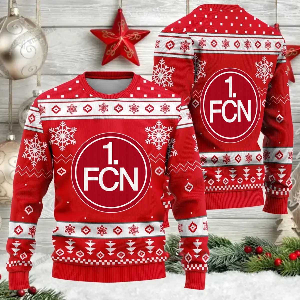 Jetzt neu: 1. FC Nürnberg Weihnachtspullover