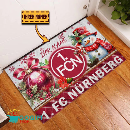 1. FC Nürnberg Individueller Name Premium Ausgabe Fußmatte aus Gummi