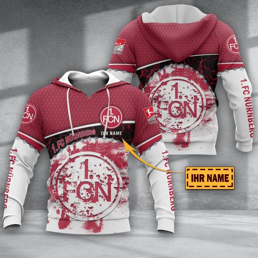 1. FC Nürnberg Individueller Name Sonderausgabe Kapuzenpullover
