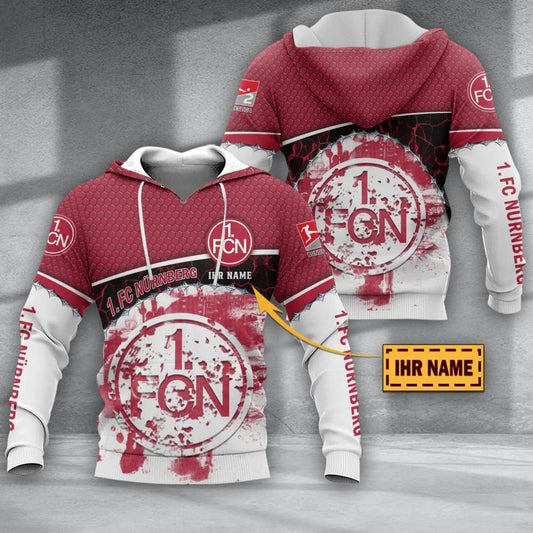 1. FC Nürnberg Individueller Name Sonderausgabe Kapuzenpullover