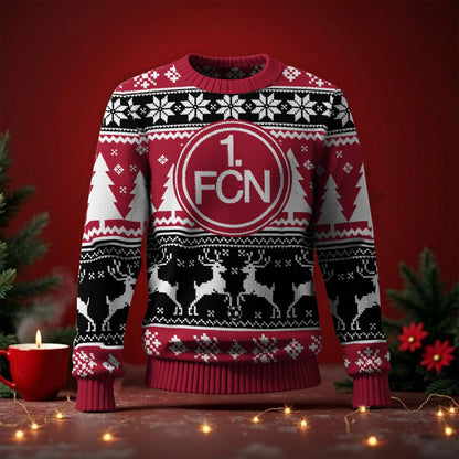 1. FC Nürnberg Fan Edition Weihnachtspullover im neuen Design