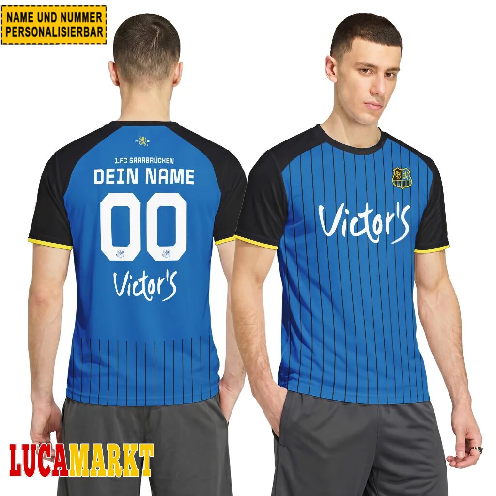 1. FC Saarbrücken Heimtrikot 26/27 - Individueller Name Nummer T-Shirt