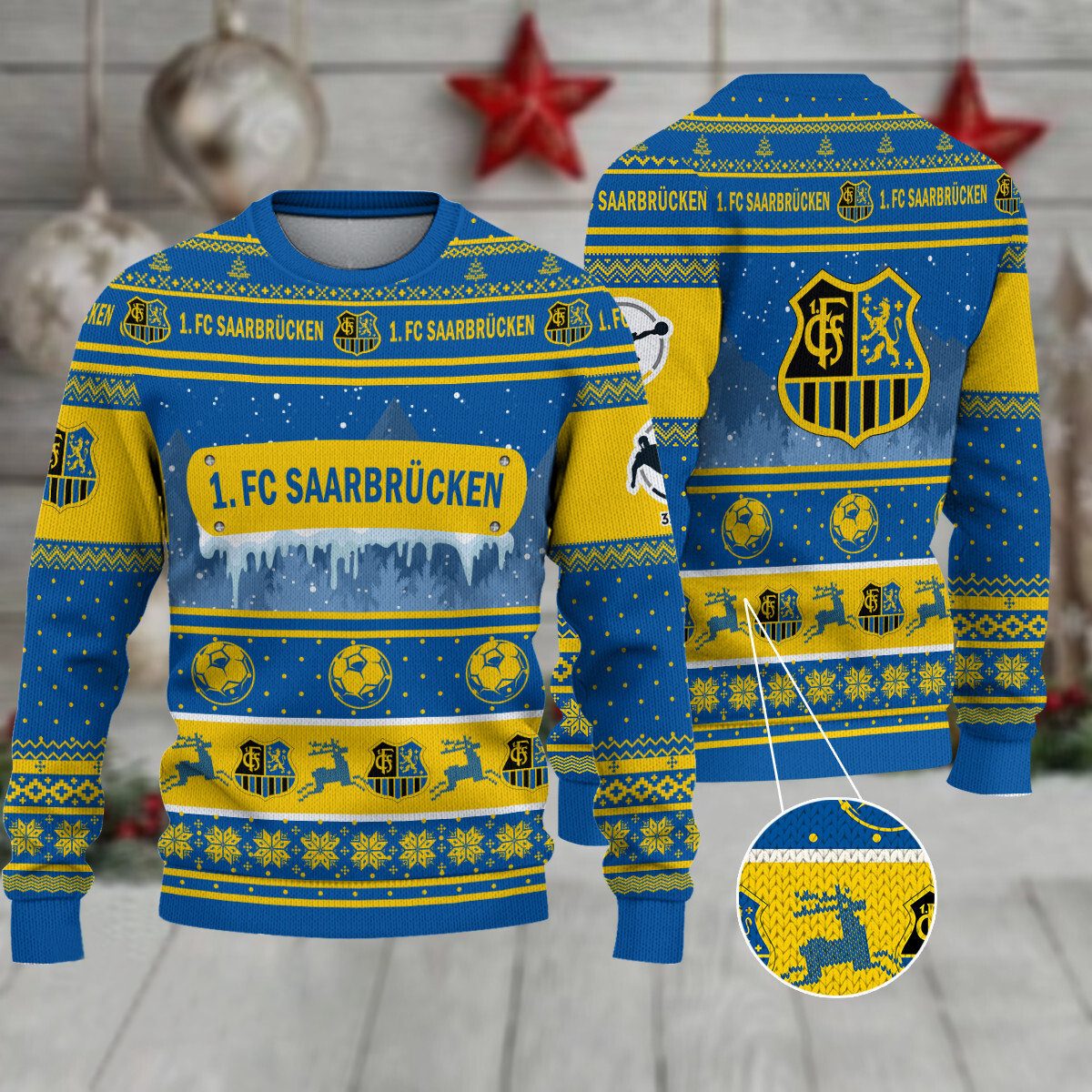 1. FC Saarbrücken Weihnachtspullover im neuen Design