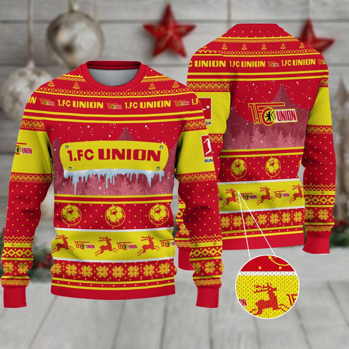 1. FC Union Berlin Weihnachtspullover im neuen Design