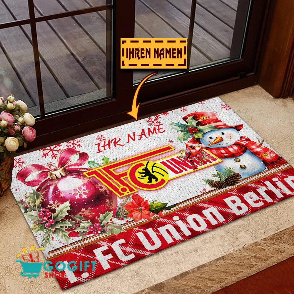 1. FC Union Berlin Individueller Name Premium Ausgabe Fußmatte aus Gummi