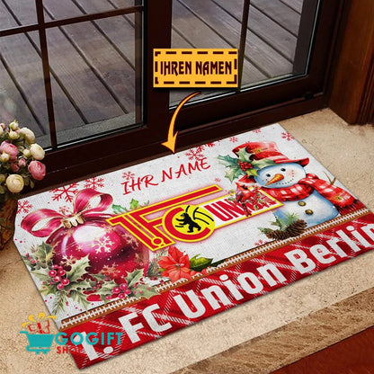 1. FC Union Berlin Individueller Name Premium Ausgabe Fußmatte aus Gummi