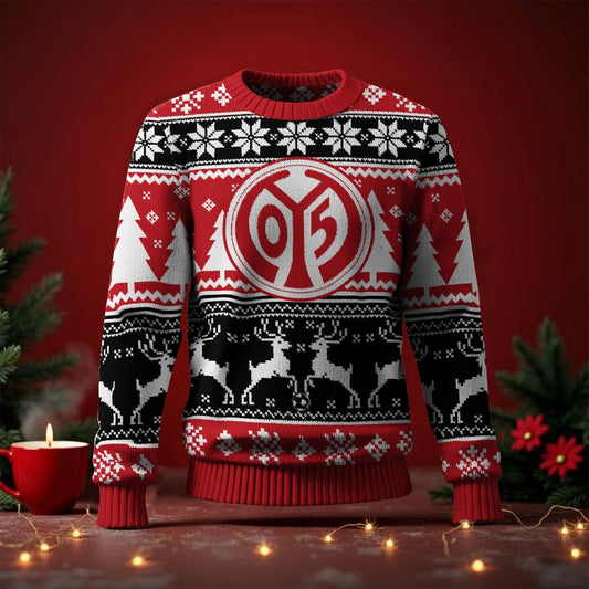 1. FSV Mainz 05 Fan Edition Weihnachtspullover im neuen Design