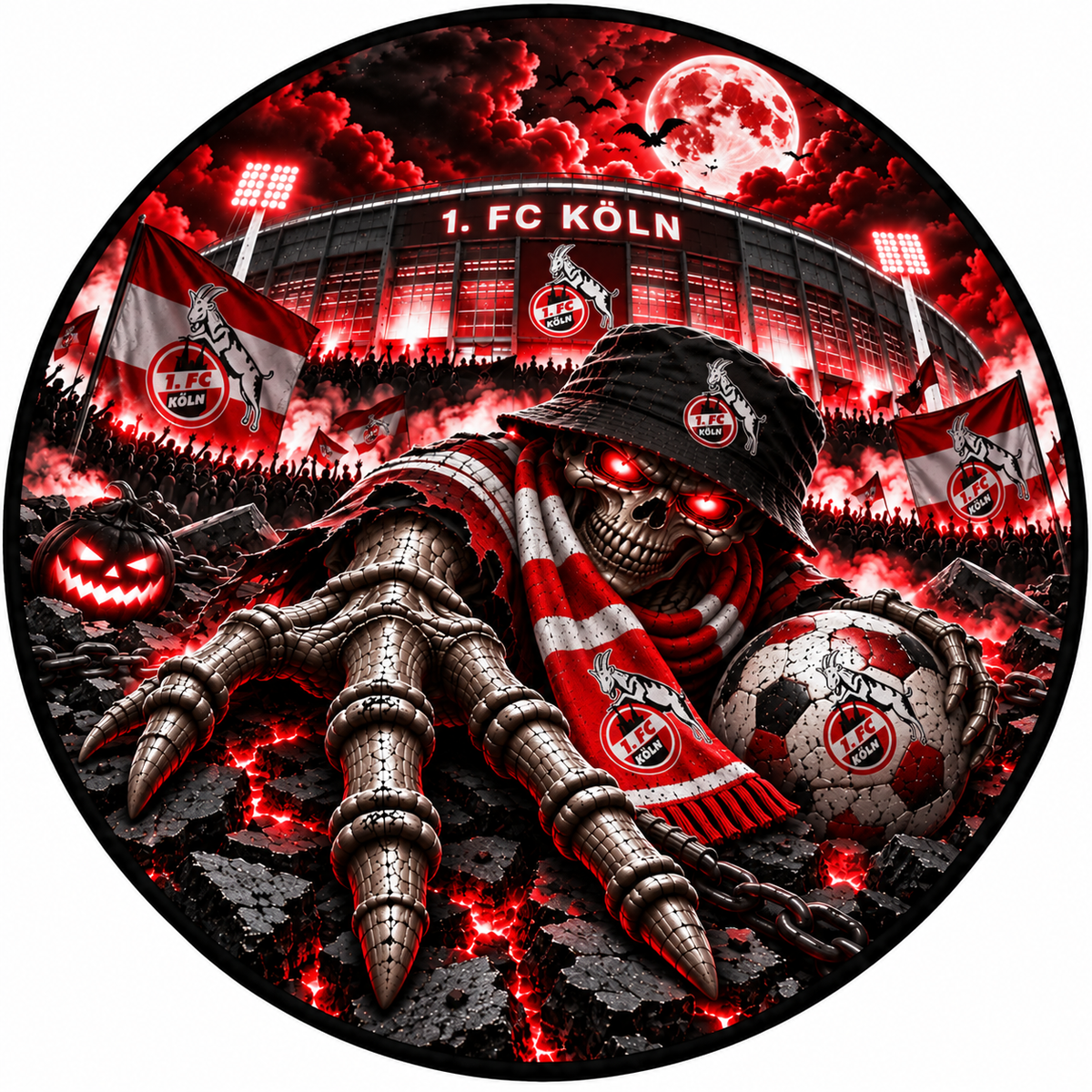1. FC Köln Runder Teppich – Stadion-Feeling für Dein Zuhause